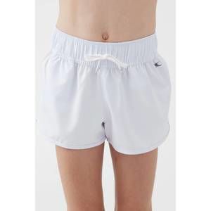 NEW O'NEILL girls lane solid stretch 2" boardshorts in white